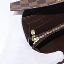 LOUIS VUITTON Damier Ebene Portefeuille Sarah Long Wallet N60491 LV Auth 153662-20