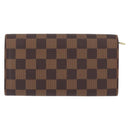LOUIS VUITTON Damier Ebene Portefeuille Sarah Long Wallet N60491 LV Auth 153662-2