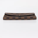 LOUIS VUITTON Damier Ebene Portefeuille Sarah Long Wallet N60491 LV Auth 153662-6