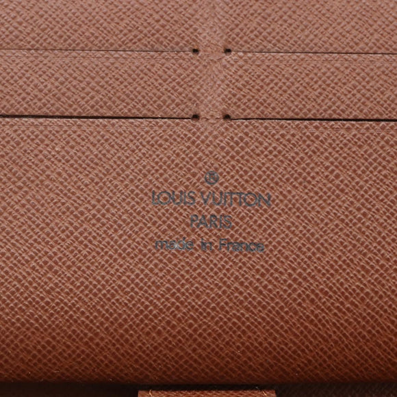 LOUIS VUITTON Monogram Zippy Organizer Long Wallet M62581 LV Auth 153665