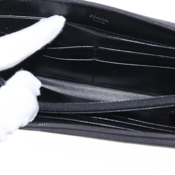 PRADA Long Wallet Nylon Khaki Auth 153670