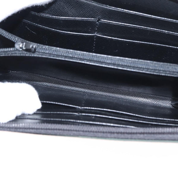 PRADA Long Wallet Nylon Khaki Auth 153670