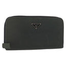 PRADA Long Wallet Nylon Khaki Auth 153670-1