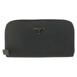 PRADA Long Wallet Nylon Khaki Auth 153670 - 0