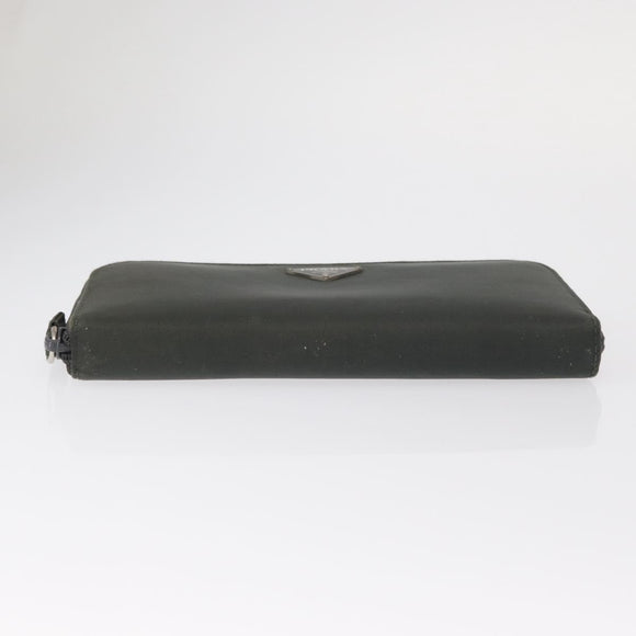 PRADA Long Wallet Nylon Khaki Auth 153670