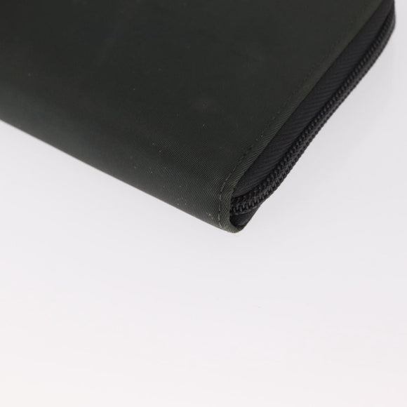 PRADA Long Wallet Nylon Khaki Auth 153670