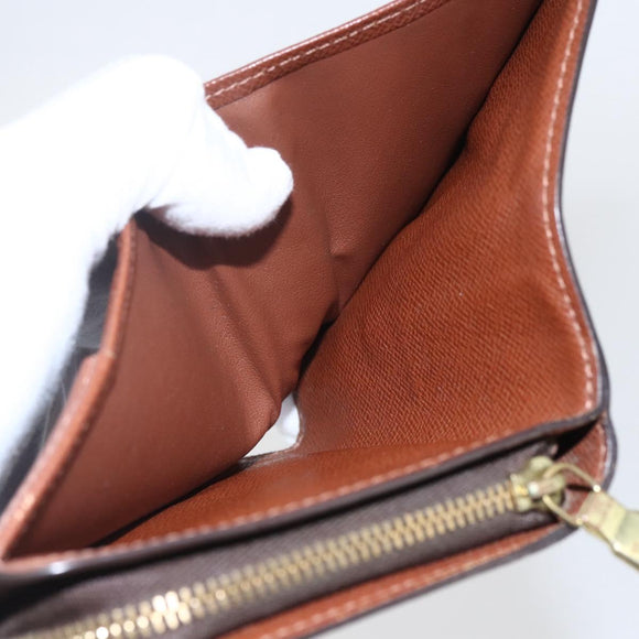 LOUIS VUITTON Monogram Compact zip Wallet M61667 LV Auth 153671