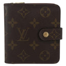 LOUIS VUITTON Monogram Compact zip Wallet M61667 LV Auth 153671-13