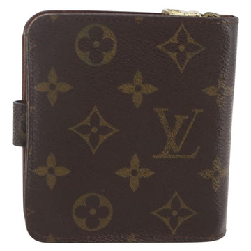 LOUIS VUITTON Monogram Compact zip Wallet M61667 LV Auth 153671 - 0