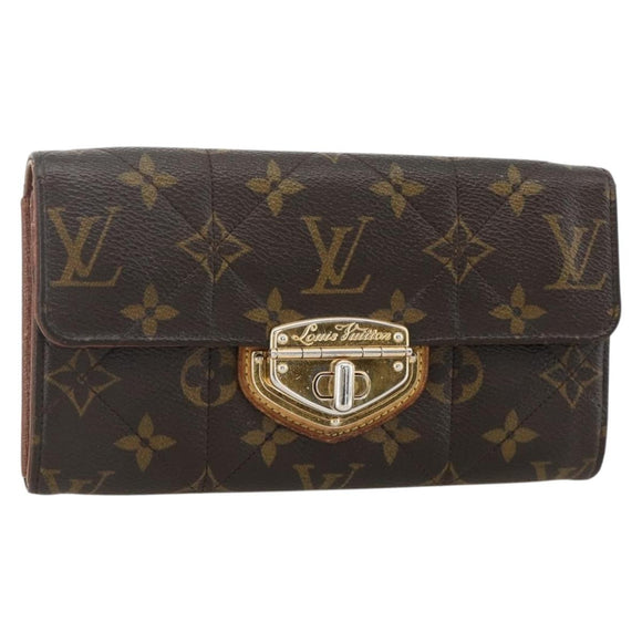 LOUIS VUITTON Monogram Etoile Portefeiulle Sarah Long Wallet M66556 Auth 153672