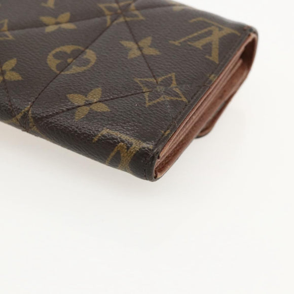 LOUIS VUITTON Monogram Etoile Portefeiulle Sarah Long Wallet M66556 Auth 153672
