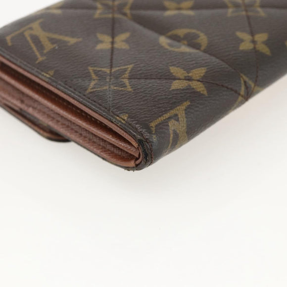 LOUIS VUITTON Monogram Etoile Portefeiulle Sarah Long Wallet M66556 Auth 153672