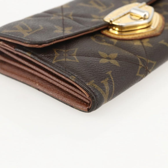 LOUIS VUITTON Monogram Etoile Portefeiulle Sarah Long Wallet M66556 Auth 153672