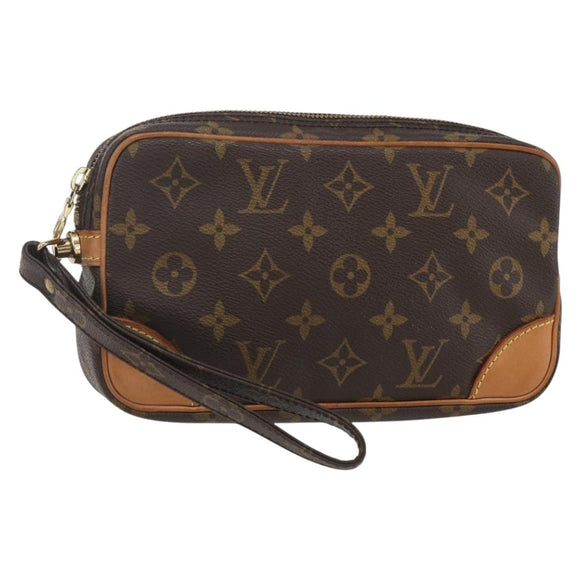 LOUIS VUITTON Monogram Marly Dragonne PM Clutch Bag M51827 LV Auth 153680V