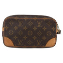 LOUIS VUITTON Monogram Marly Dragonne PM Clutch Bag M51827 LV Auth 153680V-2