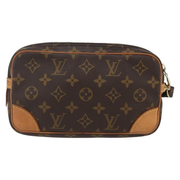 LOUIS VUITTON Monogram Marly Dragonne PM Clutch Bag M51827 LV Auth 153680V