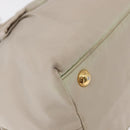 PRADA Hand Bag Nylon 2way Gold Light green Auth 153682-15