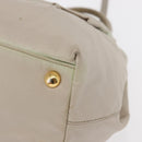 PRADA Hand Bag Nylon 2way Gold Light green Auth 153682-16
