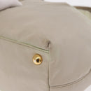 PRADA Hand Bag Nylon 2way Gold Light green Auth 153682-10