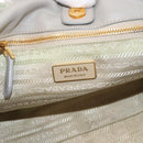 PRADA Hand Bag Nylon 2way Gold Light green Auth 153682-19