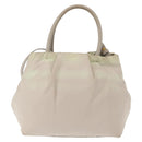 PRADA Hand Bag Nylon 2way Gold Light green Auth 153682-2