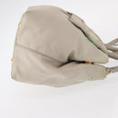 PRADA Hand Bag Nylon 2way Gold Light green Auth 153682-3