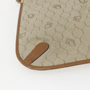 Christian Dior Honeycomb Canvas Shoulder Bag PVC Beige Gold Auth 153689-16