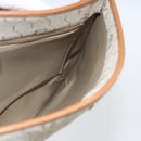 Christian Dior Honeycomb Canvas Shoulder Bag PVC Beige Gold Auth 153689-18