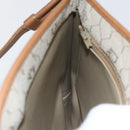 Christian Dior Honeycomb Canvas Shoulder Bag PVC Beige Gold Auth 153689-19