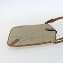Christian Dior Honeycomb Canvas Shoulder Bag PVC Beige Gold Auth 153689-4