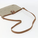 Christian Dior Honeycomb Canvas Shoulder Bag PVC Beige Gold Auth 153689-7
