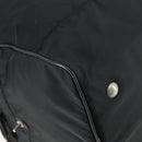PRADA Boston Bag Nylon Black Silver Auth 153694-14