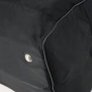 PRADA Boston Bag Nylon Black Silver Auth 153694-15