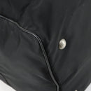 PRADA Boston Bag Nylon Black Silver Auth 153694-16