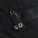 PRADA Boston Bag Nylon Black Silver Auth 153694-19