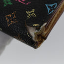 LOUIS VUITTON Monogram Key Case Wallet 6 Set White Black LV Auth 153695-11