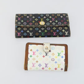 LOUIS VUITTON Monogram Key Case Wallet 6 Set White Black LV Auth 153695 - 0
