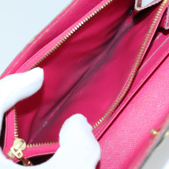 LOUIS VUITTON Monogram Key Case Wallet 6 Set White Black LV Auth 153695