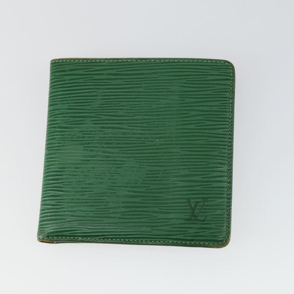 LOUIS VUITTON Epi Pass Case Key Case Wallet 5 Set Green LV Auth 153696