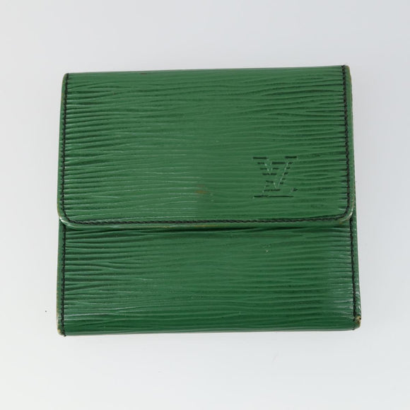 LOUIS VUITTON Epi Pass Case Key Case Wallet 5 Set Green LV Auth 153696