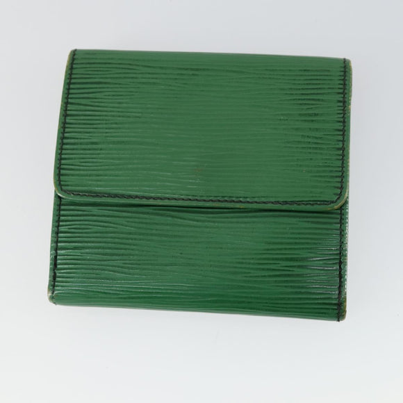 LOUIS VUITTON Epi Pass Case Key Case Wallet 5 Set Green LV Auth 153696