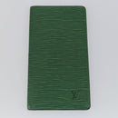 LOUIS VUITTON Epi Pass Case Key Case Wallet 5 Set Green LV Auth 153696-25
