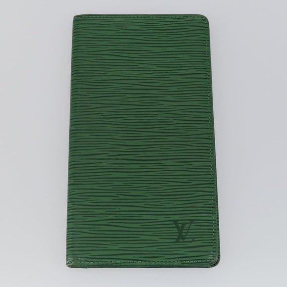 LOUIS VUITTON Epi Pass Case Key Case Wallet 5 Set Green LV Auth 153696