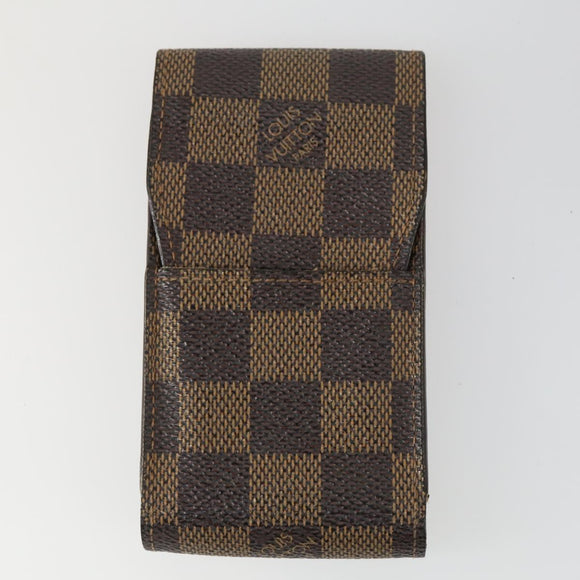LOUIS VUITTON Monogram Damier Ebene Etui Cigarette Case 4 Set LV Auth 153697