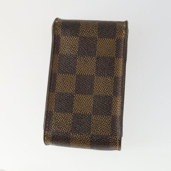LOUIS VUITTON Monogram Damier Ebene Etui Cigarette Case 4 Set LV Auth 153697