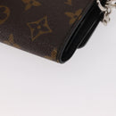 LOUIS VUITTON Monogram Macassar Porte Feuille Compact Wallet M60167 Auth 153698-17