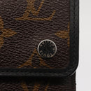 LOUIS VUITTON Monogram Macassar Porte Feuille Compact Wallet M60167 Auth 153698-18