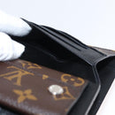LOUIS VUITTON Monogram Macassar Porte Feuille Compact Wallet M60167 Auth 153698-22