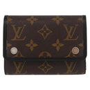 LOUIS VUITTON Monogram Macassar Porte Feuille Compact Wallet M60167 Auth 153698-13