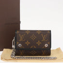 LOUIS VUITTON Monogram Macassar Porte Feuille Compact Wallet M60167 Auth 153698-12